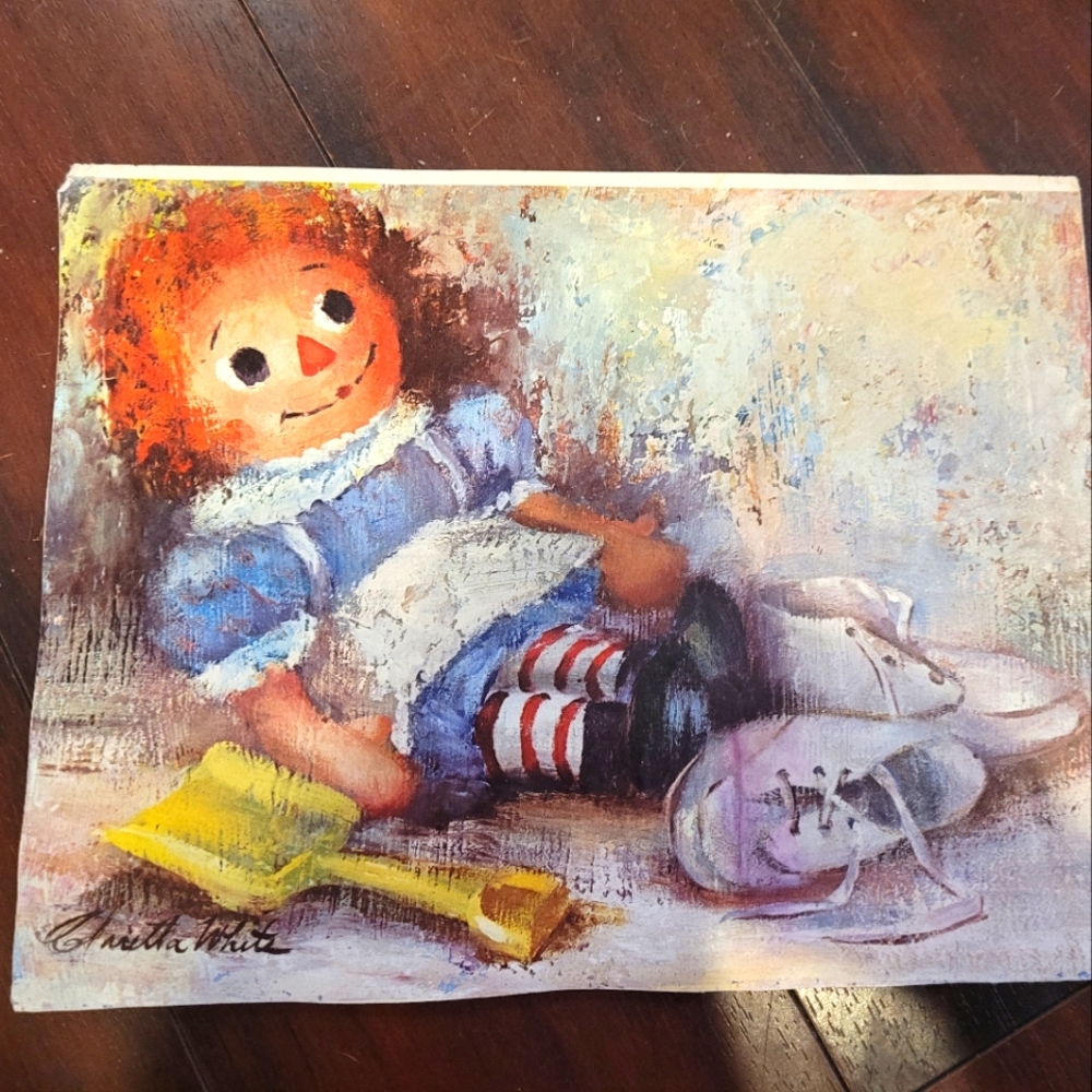 🔥Vntage Rag Doll Art Print